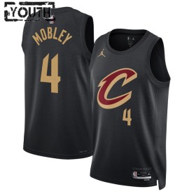 Dres Cleveland Cavaliers Evan Mobley 4 Jordan 2022-23 Statement Edition Crno Swingman - Dječji